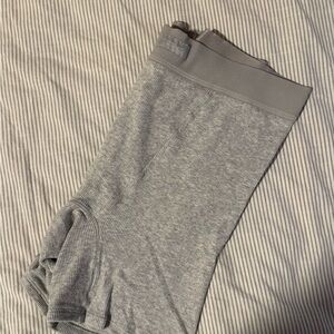 Skims Boxer Cotton Rib Light heather grey